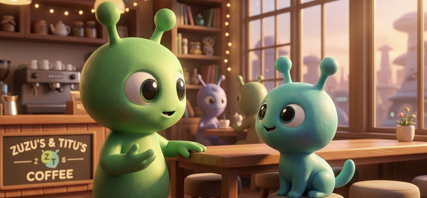 EasyVideo AI – AI video: Zuzu and Titu, talking characters made with artificial intelligence